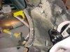 12V Harley repkica horn being put in 70s Honda fairing.JPG